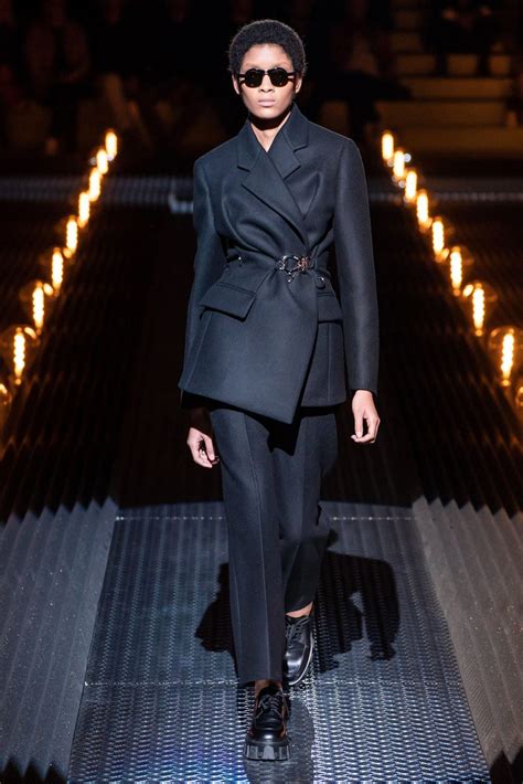 prada suit runway woman|women's prada pants.